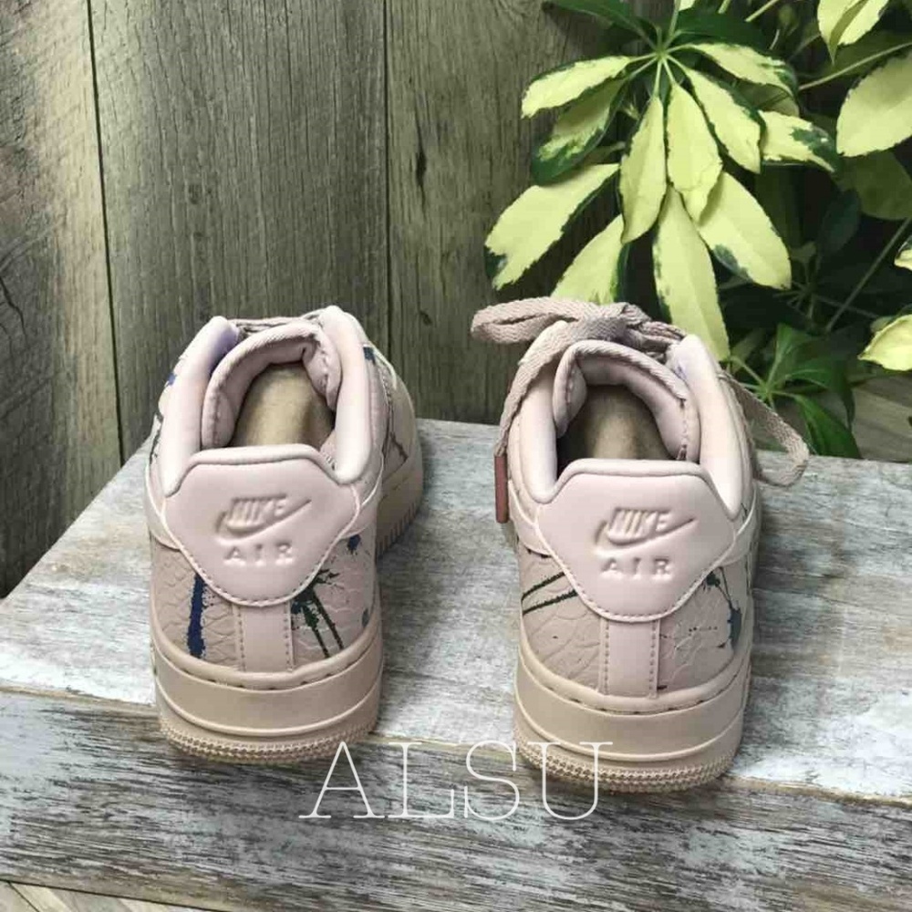 NWT Nike Air Force 1’07 Lux Particle BeigeBlue W - Picture 4 of 7